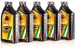 LUBRIFICANTI VISKOIL 5x1 Litro Olio Motore Sintetico 5w40 Compatibile per Metano Gpl