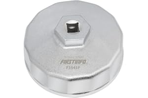 FIRSTINFO TOOLS FIT YOUR NEEDS FIRSTINFO F3545F | 3/8" | Oil Filter Wrench | 14 Flutes | Ø74mm | Compatible with Mercedes Benz, Ford, Mazda, VW, Audi, Porsche, Volkswagen, and Other Aftermarket Cartridge and Spin-on Filters