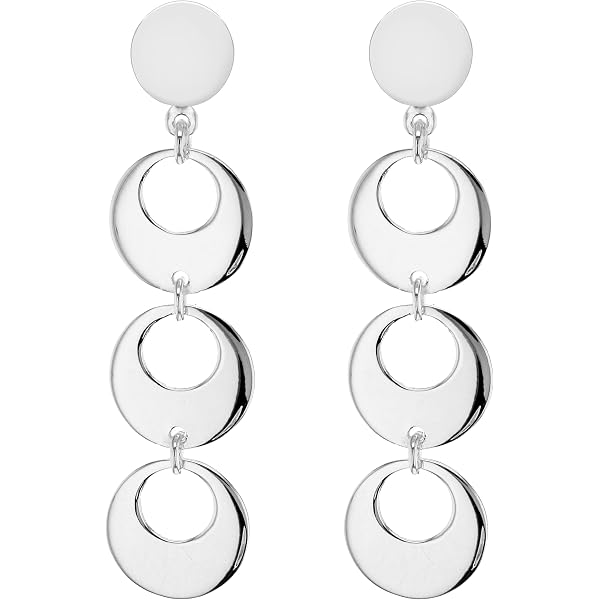 Orecchini Pendenti A Goccia In Argento Sterling 925 Con Zirconi - Bianco, Giallo, Blu, Viola (5 Ct)