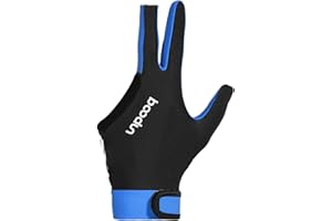 Amagogo Guanti Da Biliardo Mano Sinistra/Unisex 3 Dita Guanti Da Spettacolo Tiratori Stecca Da Biliardo Guanti Sportivi Set di