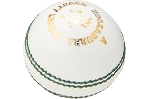 Kookaburra County League Balle de Cricket pour Homme, Jeune et Femme Blanc