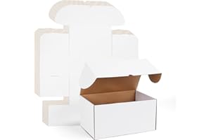 RLAVBL 15 Stück weiße Versandkartons mit den Maßen 30,5 x 20,3 x 15,3 cm für den Versand von Gegenständen, Spielzeug und Geschenken