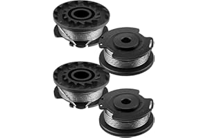 JIANYH 4 Pieces Strimmer Wire, Nylon Strimmer Wire For Bosch ART 23 SL 26 SL Strimmer Spool Replacement Strimmer F016800569 F016800385, Replacement Spool Line for Grass Strimmer (1.65mm x 5m)