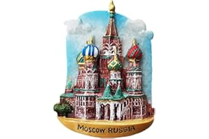 MUYU MAGNET Moscú Rusia 3D Imán de nevera viaje recuerdo regalo colección hogar y cocina decoración imán imán de refrigerador Moscú
