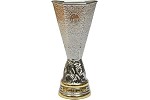 UEFA EUROPA LEAGUE UEFA Trophy Replica Europa League 100 mm, Unisex-Adult, Metal, 1 Unidad (Paquete de 1)