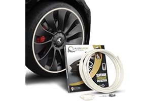 AlloyGator Protecteurs de Jantes Blancs | Convient aux Jantes jusqu'à 24" | Compatible avec Tesla | Garde-Jantes Durables | Protection Ultime des Roues | Disponible en 15 Couleurs