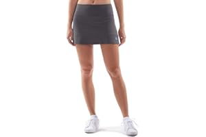 Sportkind Mädchen & Damen Tennis, Hockey, Golf Basic Skort, Rock mit Innenhose, atmungsaktiv, UV-Schutz