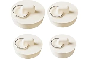 QINCINA 4 Pcs Universal Sink Plug,Rubber Bath Plug,Sink Plug Replacement,Bath Plug Replacement, Kitchen Sink Plug Replacement(4 Size for 1-1/8 To 2 in)