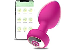GENÉRICO Plug Anal Vibradorador Mujer Juguetes Eróticos para ParejaSexuales con APP, Plug Anales Juguetes Sexuales Consoladores...para Mujer con Vibración Clitoris, Vibrador Punto G Carga USB 10 Modos
