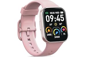 2024 Reloj Inteligente Hombre Mujer, 1.69” Smartwatch Impermeable IP68 Reloj Deportivo con 25 Modos Deporte, Pulsómetro Monit