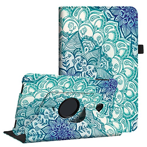 Fintie Samsung Galaxy Tab A 10.1 Hülle - 360° Drehbarer Stand Smart Cover Case Schutzhülle Tasche Etui mit Ständerfunktion Auto Schlaf / Wach Funktion für Samsung Galaxy Tab A 10,1 Zoll T580N / T585N Tablet (2016 Version), smaragdblau
