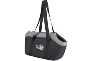 IBLUELOVER Winter Warm Cat Dog Carrier Quilted Pet Carrier Handbag Soft Padded Tote Bag Carrier Purse Portable Travel Bag with Cushion and Leash Hook for Cats Small Dogs Shopping Hiking Walking