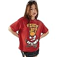 The Souled Store Official Inside Out: Fired Up Women and Girls Short Sleeves Round Neck Red Graphic Printed Cotton Oversized T-Shirts