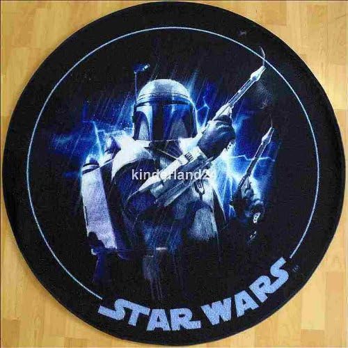 LEGO Star Wars Enemies Rug 100 cm Round Joda Luke Skywalker Darth Vader kinderland24 Bedlinen – Children's Rug