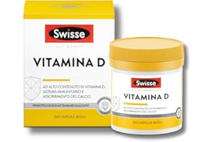SWISSE Ultiboost- Vitamina D 2000 UI, Integratore Difese Immunitarie Adulti, Integratori Alimentari Donna e Uomo con vitamina D3 per Mantenimento Ossa e Denti Sani, Made in Italy, 100 Capsule Molli