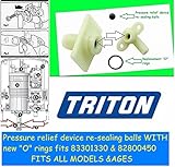 Pressure Relief Device For TRITON Electric Shower PRD Burst Disc Seal Black X 3 - View #12