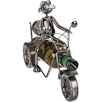 Porte-bouteille Métal Pour Moto - Support Design 31x17 Cm - Idéal Cadeau