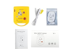 ‎XFT Mini AED Trainer, XFT D0009 Portable AED Training Kit Essentials AED Training Device in French for Automated External Defibrillator Beginners