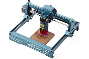 SCULPFUN C1 Mini Grabador Láser, Máquina de Grabado Láser Portátil 3W con Punto Ultra Fino de 0,04 mm, para Madera, Acrílico, Cuero, Área de Grabado 150 x 130 mm
