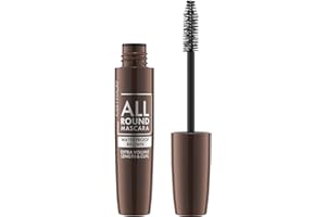 Catrice Allround Mascara Waterproof Brown, lunga durata, volumizzante, arricciante, opaca (12ml)