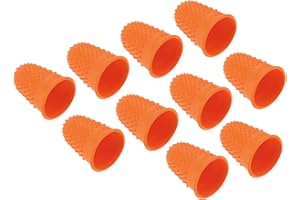 PATIKIL Protège Doigt Silicone pour Doigt Embouts de Doigts en Caoutchouc, Protège-Doigts pour Le Pouce, Les Coussins de Protection, Le Comptage, la Couture