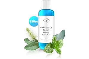 ‎BERGBAD BERGBAD 250ml Saunaaufguss EUKALYPTUS MINZE SALBEI CAJEPUT, wohltuendes, erfrischendes Sauna-Aufgussmittel mit naturreinen ätherischen Ölen