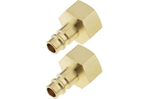 EMSEA 2 szt. złączki do sprężonego powietrza NW 7,2 z gwintem wewnętrznym 1/2 cala do podłączenia węża sprężonego powietrza, złączki do sprężarki powietrza, szybkie połączenie wtyk męski