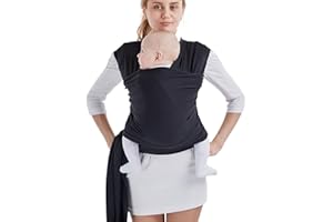 Xiuyer Marsupio Neonati, Fascia Neonato, Ergonomico Regolabile Portantina Bebè Multiple-posizioni Baby Carrier Marsupio Bambino a Fascia per Neonato e Bambino fino a 15kg