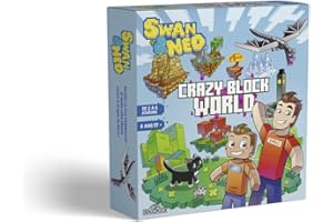 Swan & Néo – Crazy Block World – Grand jeu de plateau familial de 2 à 6 joueurs – Dès 8 ans