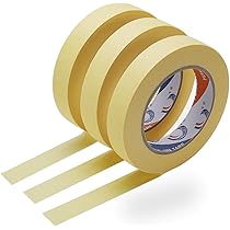 Nastro Carta Imbianchino 30mm X 50m - 4 Rotoli, Nastro Mascheratura Arancia Per Pittura E Decorazione