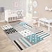 Produktbild Paco Home Kinderteppich Kinderzimmer Konturenschnitt Stern Muster Beige Creme Pastellfarben, Grösse:80x150 cm