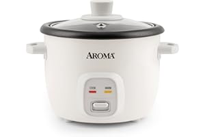 Aroma Housewares 4 tazas (cocidas) / 1Qt. Arroz & Grain Cooker (ARC-302NG), color blanco