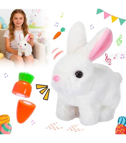 ANBOOR Peluche Coniglio Realistico 24 Cm – Morbido E Soffice, Compagno Per Bambini - 2