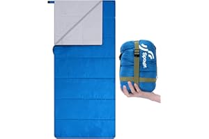 Sportneer śpiwór letni, przenośny, lekki, wodoszczelny, z workiem kompresyjnym, na kemping, wędrówki, podróże