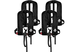‎12SKIPPER 12skipper 4er-Set Automatik-Rettungswesten 165N ISO mit Harness