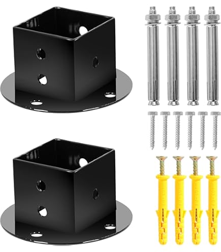 Metpost Plain Box Bolt Down Anchor - 50mm - Fencing Essentials