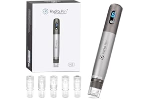BESTAUTY Dr.Pen Hydra.Pen H3 - Aplicador de Suero Automático Profesional Auténtico, Antiarrugas, Hidratante y Aclarar, Dermapen con 5 Cartuchos (12/24/36/Nano-HR/Nano-HS), para Cara y Crecimiento de Pelo