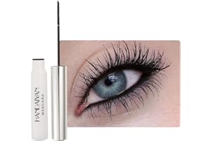 HISUNBEN Mascara Coloré Imperméable - Finition Précise Pinceau Fin - Longue Tenue - Idéal Fêtes, Carnaval, Soirées & Maquillage Festif (Noël, Saint-Valentin)-noir-2