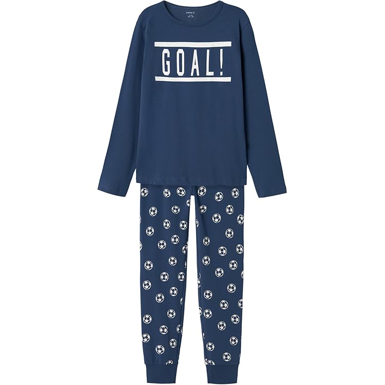 NAME IT Jungen Schlafanzug Mit Mickey Mouse - Langarm Pyjama Set Für Kinder
