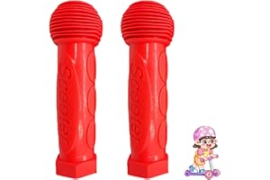 RAMONI A Pair Micro Scooter Handles, Soft Scooter Handle Cover,Scooter Grips,Non-Slip Soft Rubber Scooter Handlebar Grips,for Kids Mini Or Max Micro Scooter/Wheel Scooters,Drifting Scooter(Red)