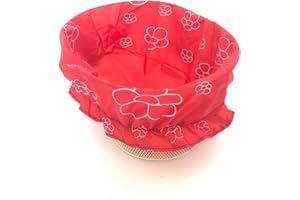 Think Aloha - Copri Cestino Bici Impermeabile con Fiori - Si Adatta a Cestini Bicicletta Ovali - Fodera Cestino Bici Impermeabile - Accessori Bici Stile Vintage