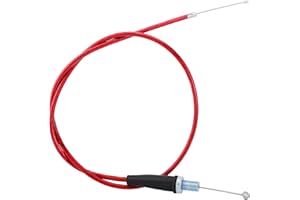 QAZAKY Red Throttle Cable for 49cc 50cc 70cc 90cc 110cc 125cc 140cc 150cc 4-stroke Engine ATV Quad Scooter Go Kart Pit Dirt Pocket Bike XR50 CRF50 XR70 CRF70 Z50 Coolster Roketa NST X-Treme Chinese