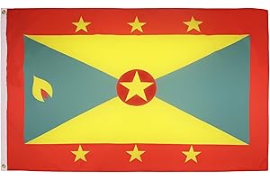 Grenada Flag 3' x 5' - Grenadian flags 90 x 150 cm - Banner 3x5 ft Light polyester - AZ FLAG