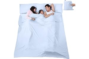 V VILISUN Sacco a Pelo Capanna, Sacco a Pelo Estivo, Sacco a Pelo da Viaggio Leggero e Compatto, Ideale per Ostelli Rifugi Ostelli Della Gioventù Attività di Campeggio All'aperto Ecc