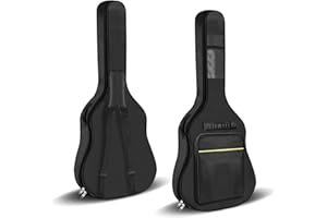 VZXZXE 41 Zoll gitarrentasche, Großes Fassungsvermögen|Wasserdicht|Verdickt|Reißfest, Geeignet für 39 40 41 Zoll Gitarren