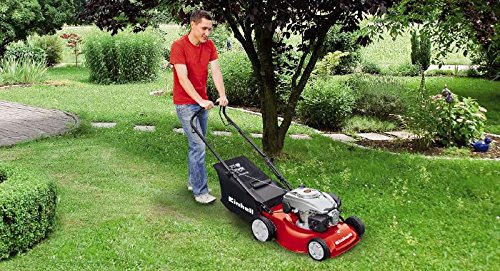 Einhell Benzin Rasenmäher GC-PM 46/1 S (2 kW, 46 cm Schnittbreite, 5-fache Schnitthöhenverstellung 32-70 mm, 60 l Fangsack, Hinterradantrieb) - 5