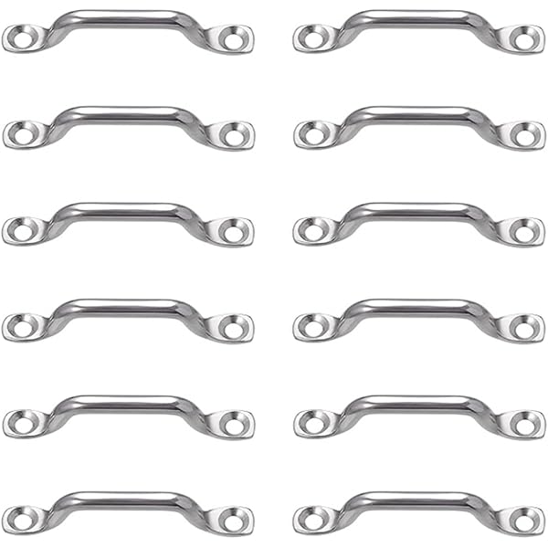 10 Pièces Pontets En Acier Inoxydable - Boucles à œillet 5mm, Pour Accastillage Bateau, Tente, Hamac, Fixation