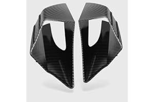 WOOGA Winglet aerodinamico ala laterale aletta Spoiler Ala del deflettore dell'aria per Ho&n&da CBR650R 2019 2020 2021 2022 2023 Su&zu&ki GSX250R (Aspetto in carbonio)
