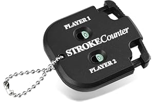 nllkii Portable digital Golf Score Counte,2 Player Stroke Counter Clicker with Keychain Portable Golf Shot Stroke Counter Clicker Golf Accessories for Outdoor Sport Games Scorekeep