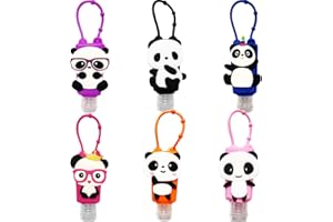 Ulife Mall Tragbare Kinder Reiseflaschen Set - 6 Stück 30ml Auslaufsichere Nachfüllbare Leere Flasche Reisebehälter Flaschenhalter für Händedesinfektionsmittel Fluessigseife - Zurück zur Schule